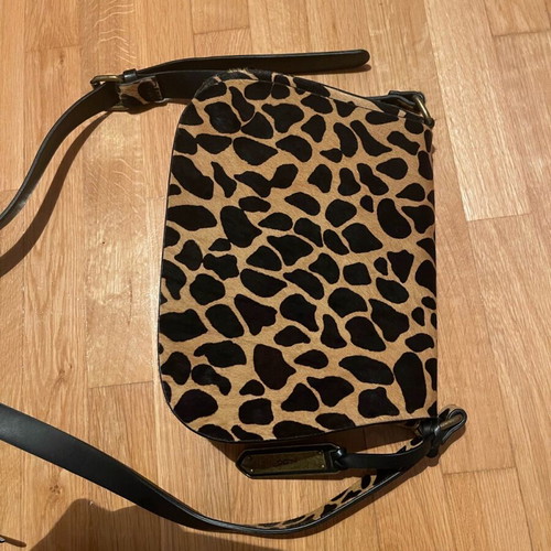 Aldo shoulder bag made of genuine leather like new, black and brown
