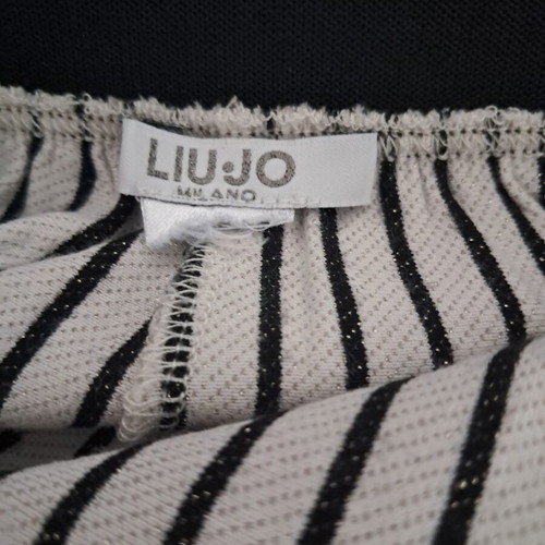 Liu Jo set like new, cotton and silk blouse with crystals, elastic pants
