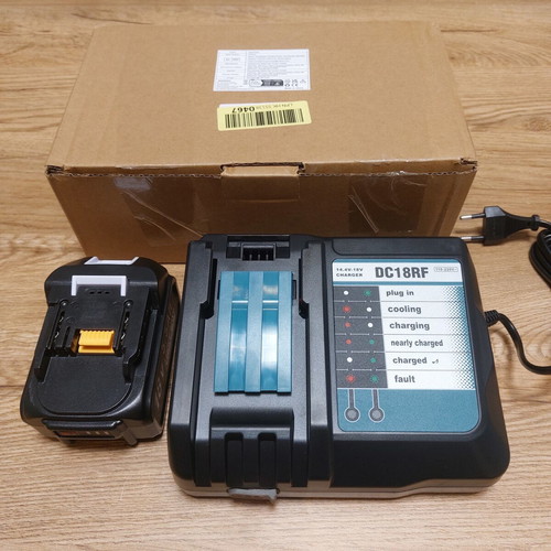 Makita LXT DC18RF Fast Charger and 18V 5.5Ah BL1855B Battery New
