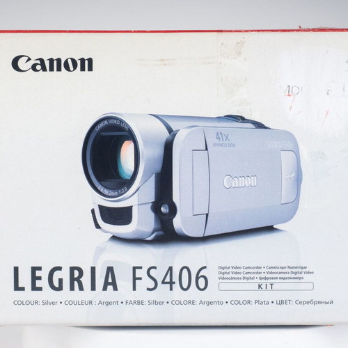 Canon FS406 DVD Flash Memory Camcorder new, complete in box