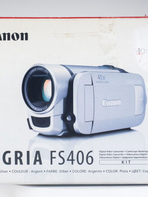 Canon FS406 DVD Flash Memory Camcorder new, complete in box