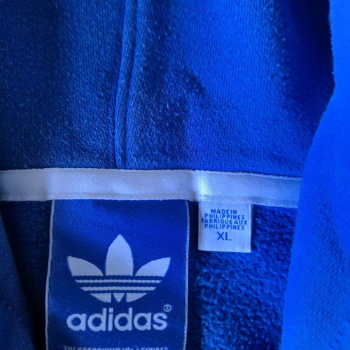 Adidas Originals hoodie used, size XL, blue