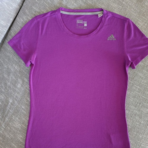 Adidas Climalite women's sports t-shirt size S like new, purple