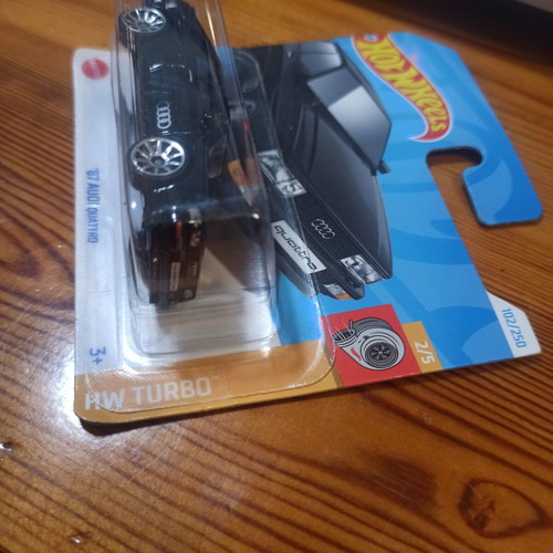 Hot Wheels '87 Audi Quattro Black HW Turbo Short Card new sealed