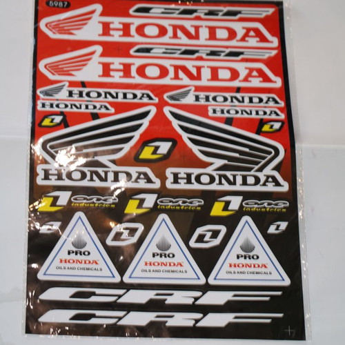 Honda CRF vinyl stickers new, UV resist, 42x28cm