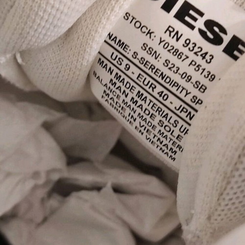 Diesel athletic shoes new, white, size 40