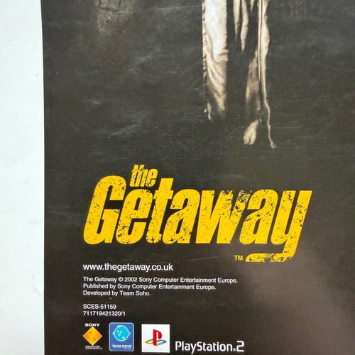 Poster PS2 The Getaway μεταχειρισμένο, αυθεντική αφίσα 2002