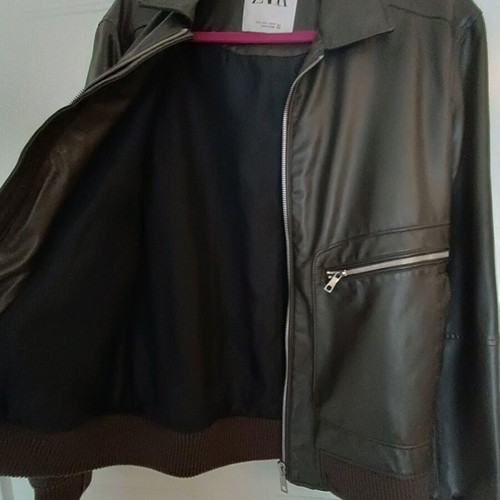 Zara jacket black Large new