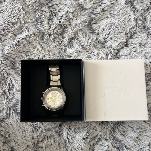 Ανδρικό ρολόι Seiko μεταχειρισμένο, γκρι