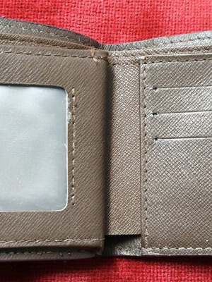 Louis Vuitton Damier Portefeuille Marco wallet used, brown