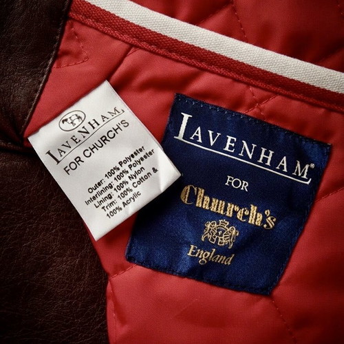 Lavenham for Church’s Rare Union Jack Lining Quilted Vest Size S