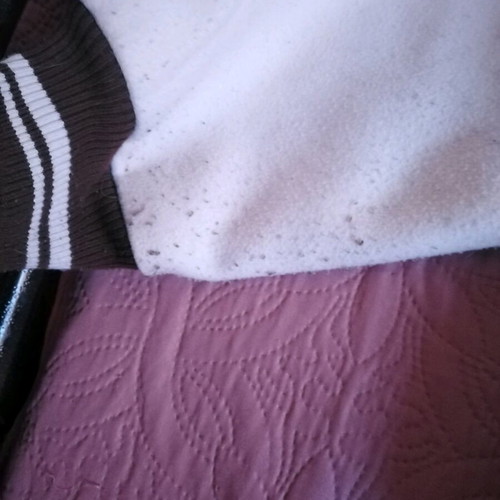 Pull & Bear college jacket used, brown and white, size L