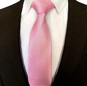 Σατέν ριγέ γραβάτα (αφόρετη)