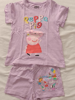 Peppa Pig children's pajamas used, size 2-4 years
