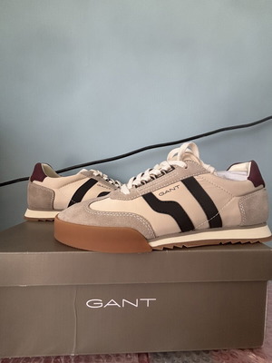 Gant men's sneakers new size 44 cold beige black burgundy