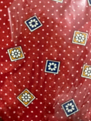 Men's red tie new, polyester