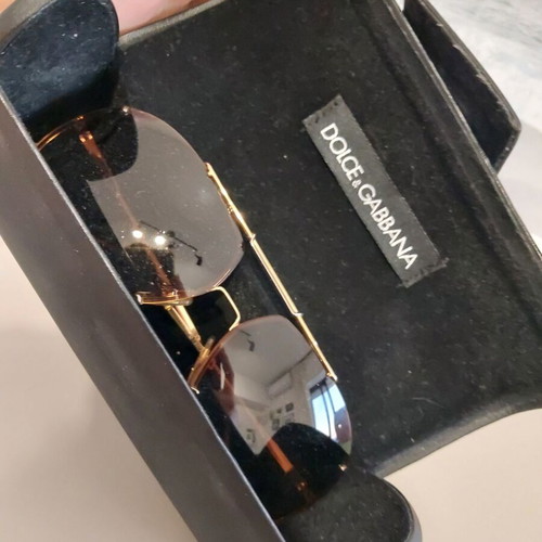 Dolce & Gabbana DG2075 sunglasses like new, brown and gold