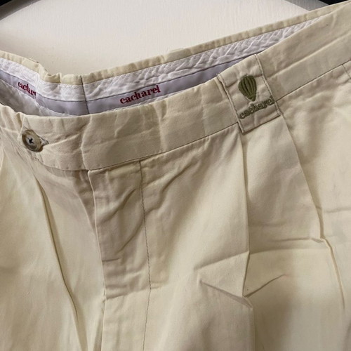 Cacharel summer pants used, size 40, beige-yellow