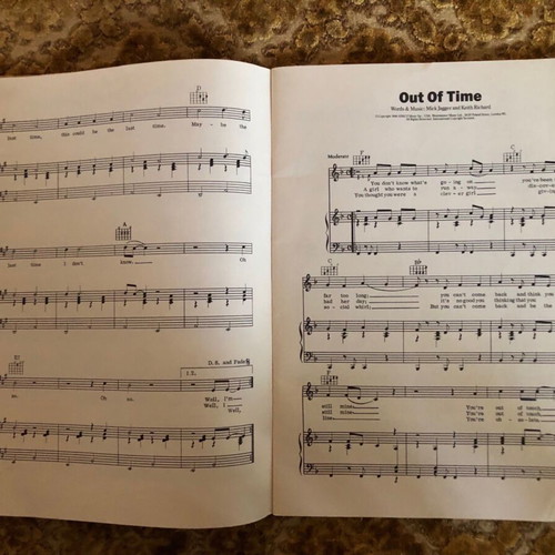Rolling Stones 13 Selected Hits Sheet Music Book used
