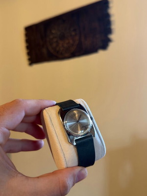 Seiko Skyliner vintage watch refurbished, white and silver
