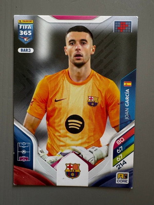 Garcia Barcelona BAR3 Panini FIFA Adrenalyn 365 2025-26 like new