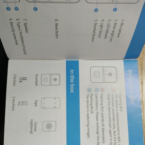 Wireless doorbell with camera new, easy installation