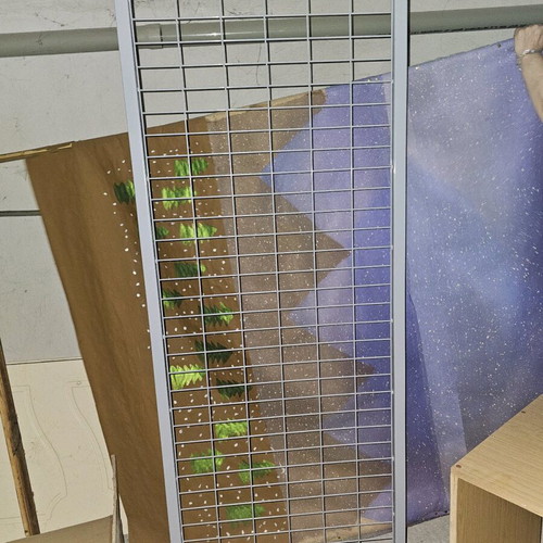 Store equipment with hangers and wall panels like new