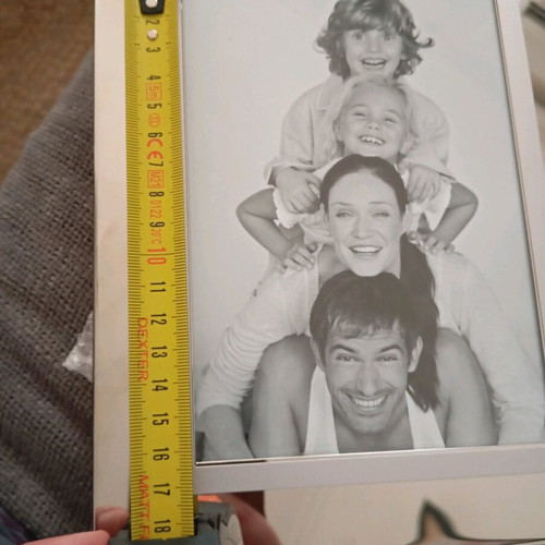Silver photo frame new with box for 16.5 x 11.5 cm photos