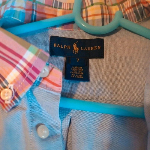 Ralph Lauren boys' shirt size 7 years like new, blue