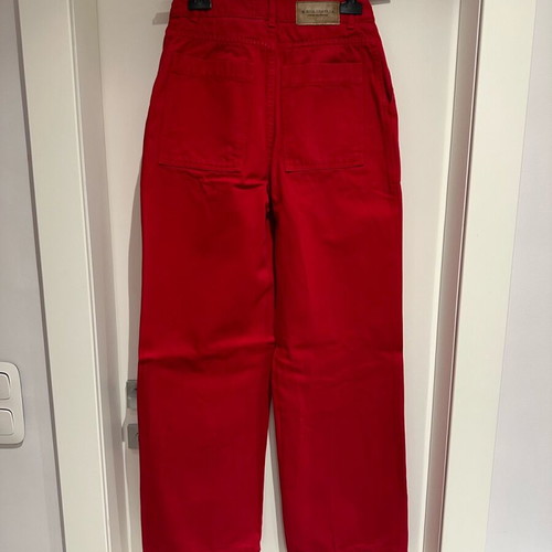 Vassia Kostara red jean like new, size XS