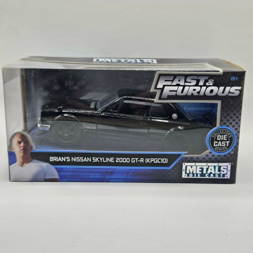 Metal Die Cast Fast & Furious Brian's Nissan Skyline 2000 GT-R (KPGC10) like new