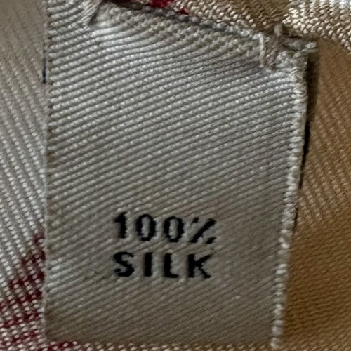 Burberry 100% silk women's scarf, beige, vintage