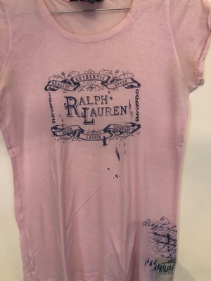 Polo kids pink t-shirt used for girls 12+