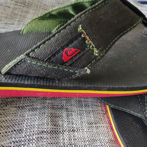 Quiksilver Unisex Flip Flops New Size 40 Black Multicolor