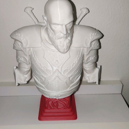 Φιγούρα Kratos από God of War 3d printed, καινούργια, ύψους 14 εκ με βάση
