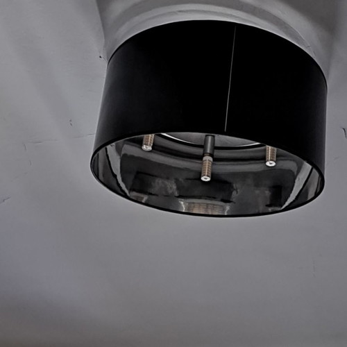 Ceiling light used, modern asymmetrical with 5 LED lamps