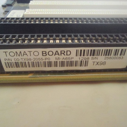 Zida Tomato TX98-3D motherboard used, Socket 7, Baby AT