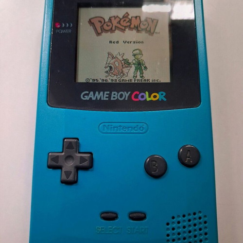 Game Boy Color Teal collectible pack like new with Pokémon games