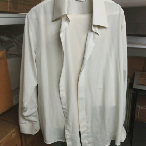 Beige sugar suit 2XL with XL shirt like new CC Corneliani