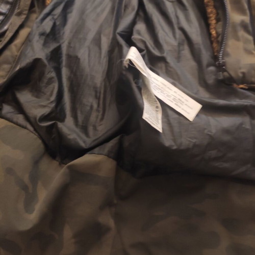 Zara men's long puffer coat like new, size L, multicolor