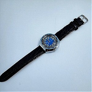Manual Winding Adams Drive Wrist Watch Leather strap!