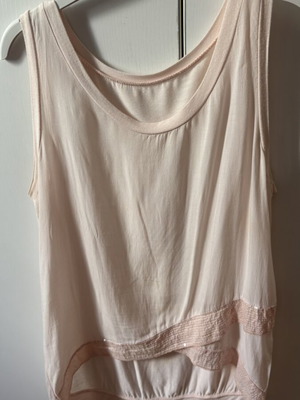 Baby Pink Sleeveless Top size M like new with sequins