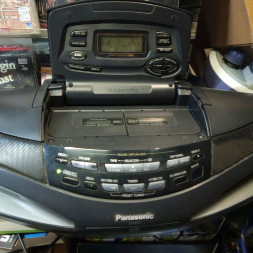 Panasonic portable radio cassette player with CD used