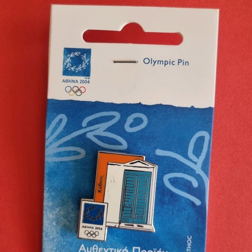 Olympic pins Athens 2004 new, set of 8, Traditional Doors series
