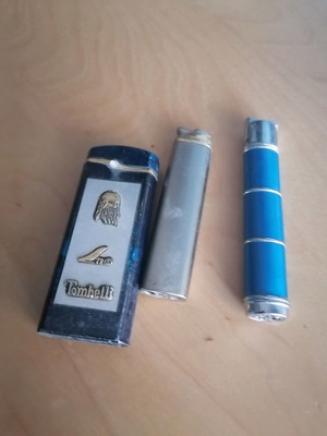 Lighters used, pack of 3 electronic and regular