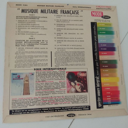 Marches Militaires Francaises vinyl record used, military marches