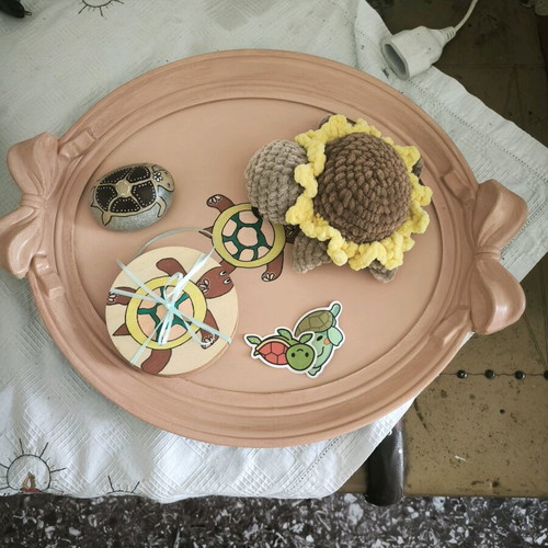 Collection of Handmade Turtle-Themed Items New