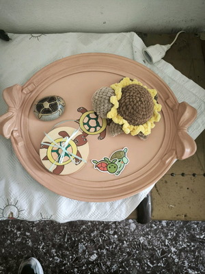 Collection of Handmade Turtle-Themed Items New
