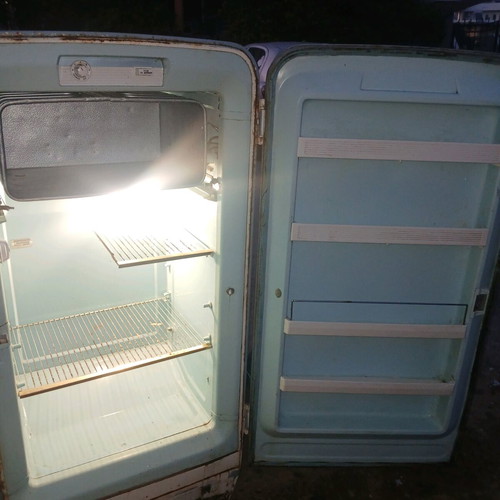 Westinghouse refrigerator used, collectible from 1950 with wear