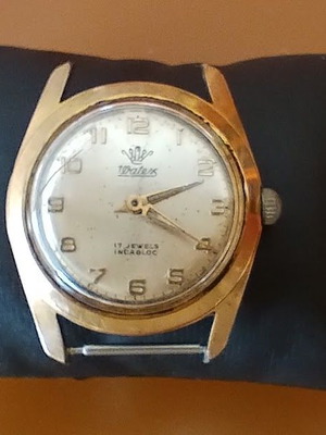 Watex men's watch used vintage 1960 gold-plated